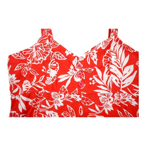 Vasna‎ Desire Hawaiian Floral Sleeveless Dress Size XL 100% Cotton - Picture 4 of 8
